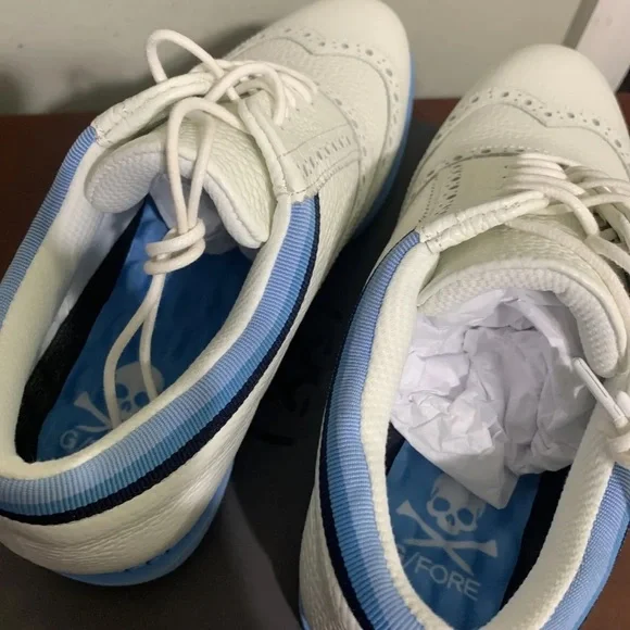 G/fore ladies gallivanter ladies white blue golf shoes size 6.5 - Picture 7 of 7